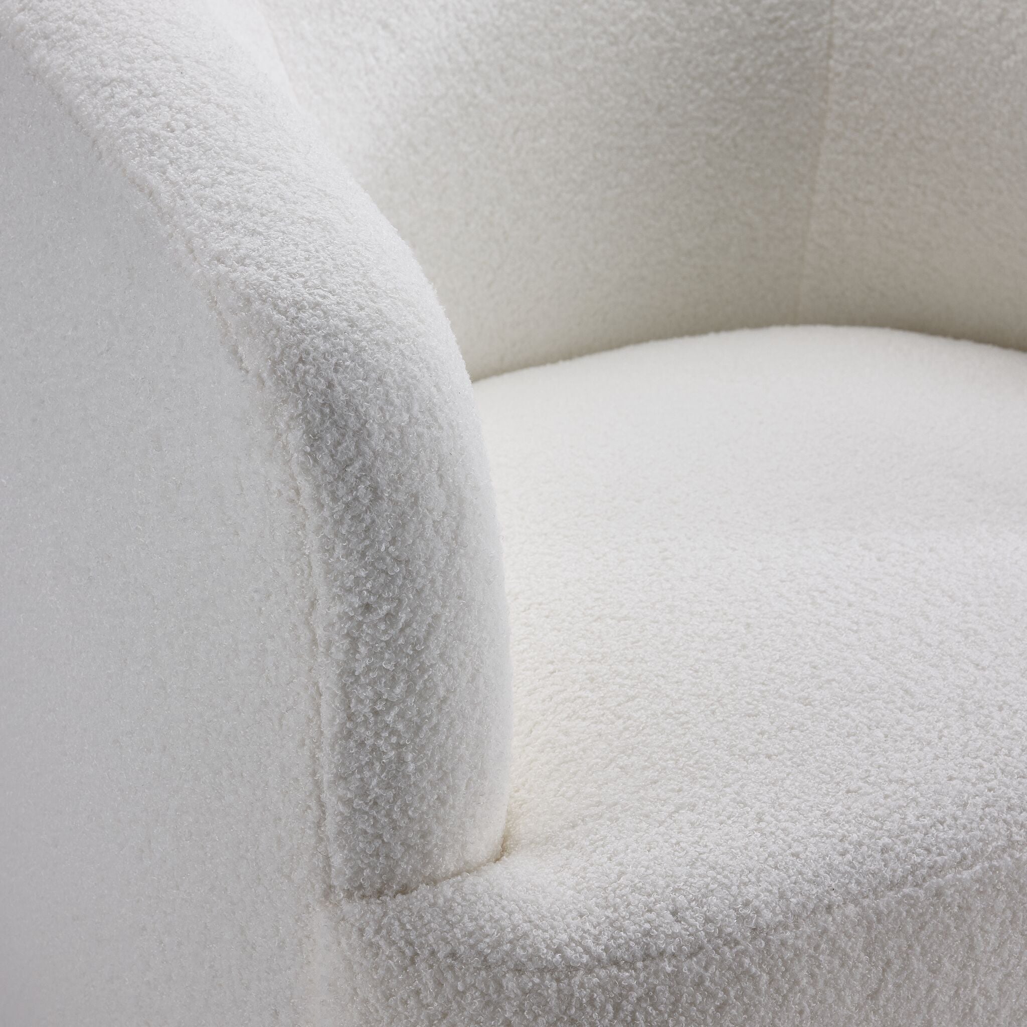 Riley Swivel Accent Chair - White