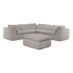 Bliss Modular 5-Piece Sectional with Ottoman - Beige