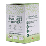 So Sleepy 3" Latex Cooling Queen Mattress Topper