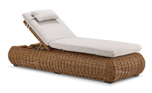 Salina Outdoor Lounger - Brown