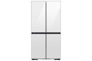 Samsung BESPOKE 36" 22.8 Cu. Ft. White Glass 4-Door Flex  French Door Refrigerator with Beverage Centre - RF23DB960012AA