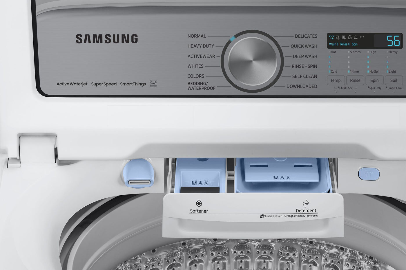 Samsung White Ultra Capacity Top Load Washer with SuperSpeed (6.0 Cu.Ft.) - WA52DG5500AWUS