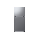 Samsung 30" 17.6 Cu. Ft. stainless steel top mount refrigerator front view with recessed handles