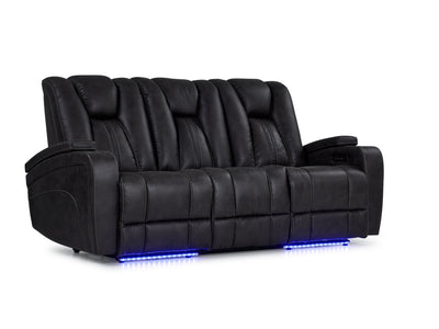 San Antonio Dual Power Reclining Sofa - Grey