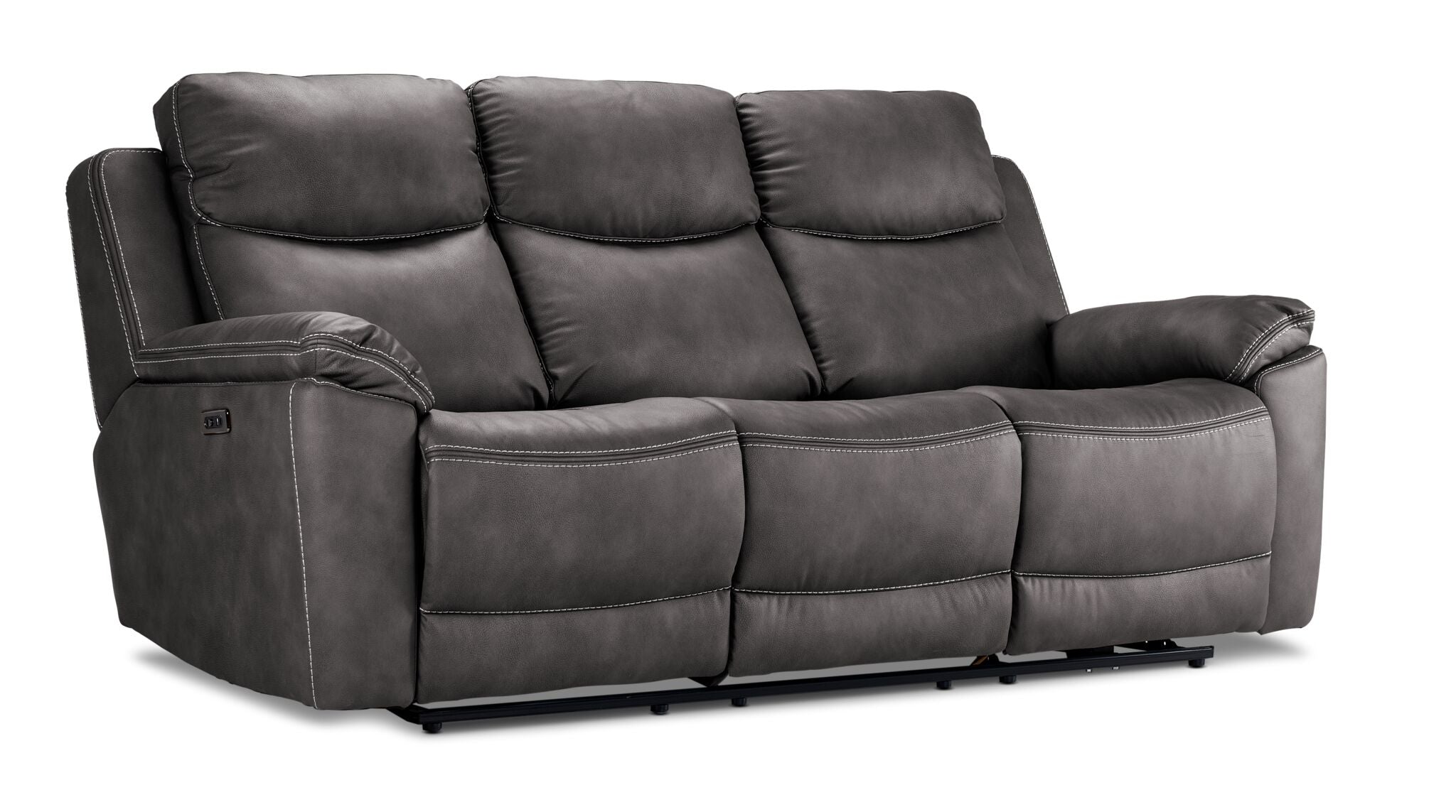 Santa Fe Power Reclining Sofa, Loveseat and Chair Set - Graphite