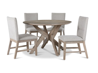 Sassari 5-Piece Dining Set - Taupe, Beige