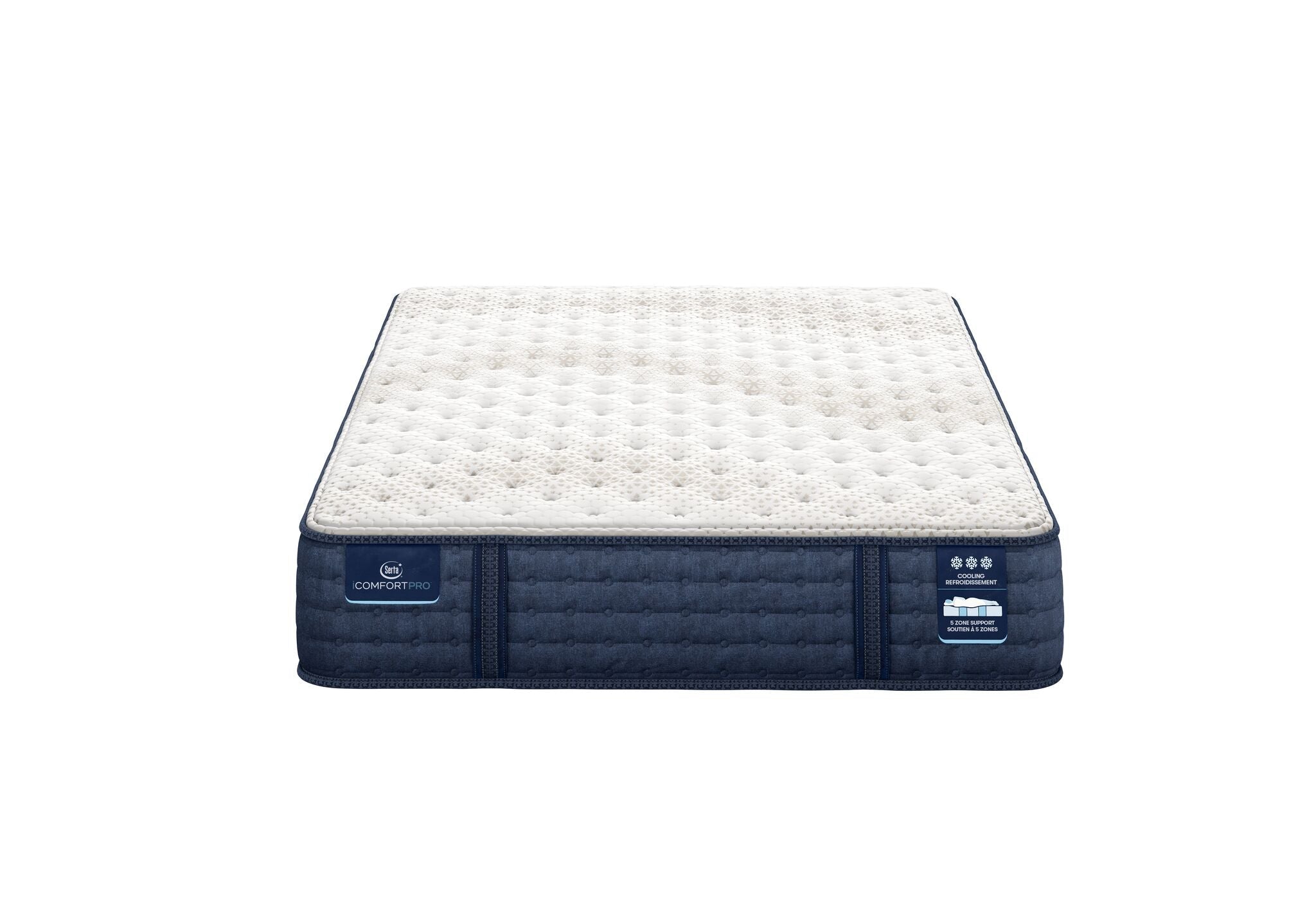 Serta iComfort PRO Scotland Firm King Mattress and Low Profile Split Boxspring Set
