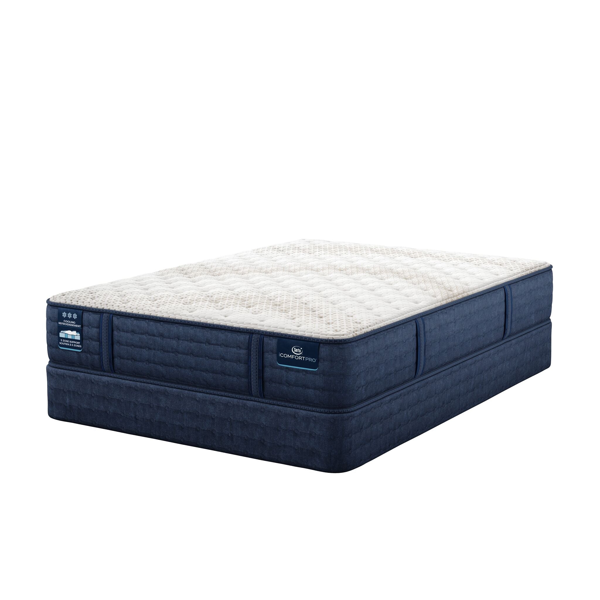 Serta iComfort PRO Scotland Firm Twin XL Mattress and Boxspring Set