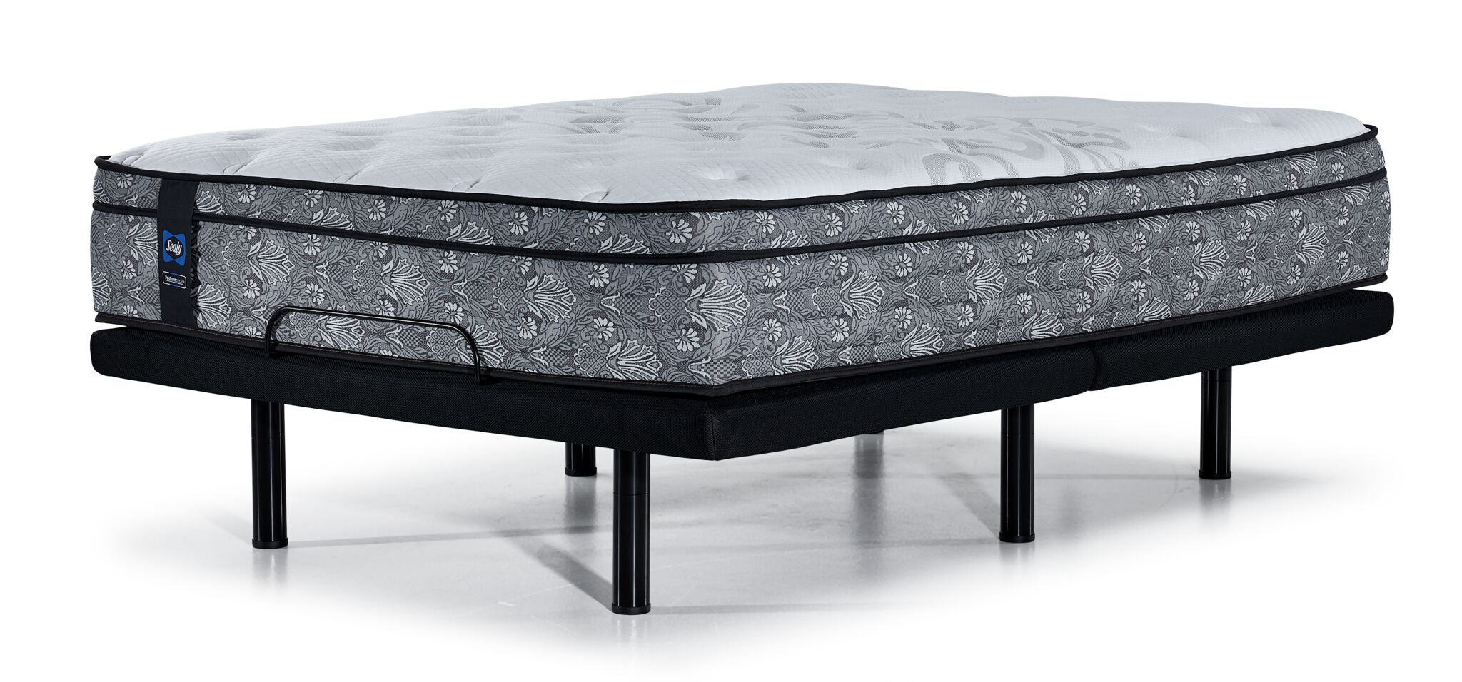 Sealy Posturepedic® Correct Comfort II Medium Eurotop Full Mattress and L2 Motion Pro Adjustable Base