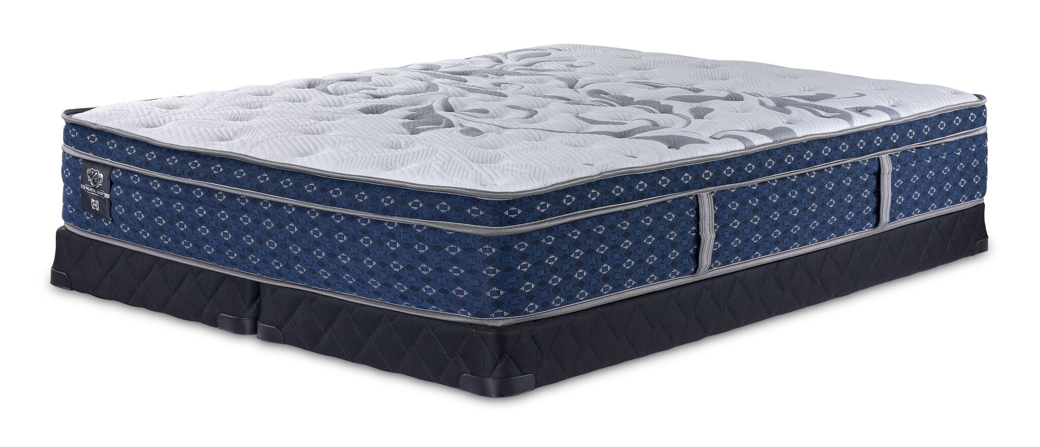 Sealy Posturepedic® Palatial Crest® Dara Firm Eurotop Queen Mattress and Low Profile Split Boxspring Set