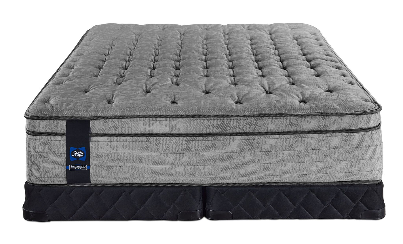 Sealy Posturepedic® Plus Sterling Artemis Euro Top Luxury Firm King Mattress and Low Profile Split Boxspring Set