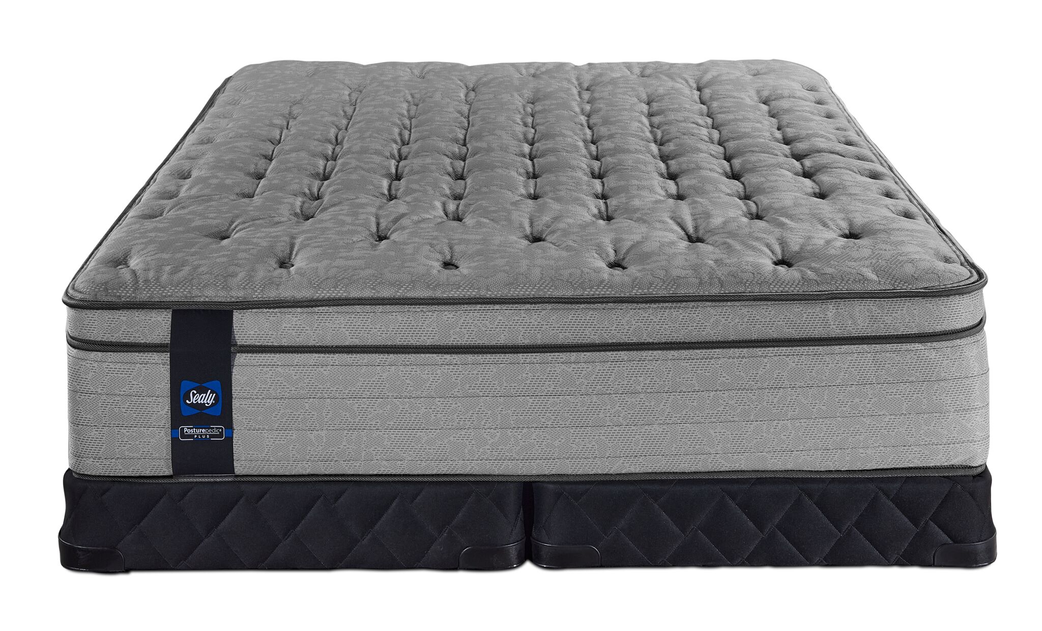 Sealy Posturepedic® Plus Sterling Artemis Euro Top Luxury Firm King Mattress and Low Profile Split Boxspring Set