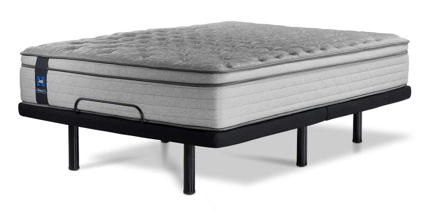 Sealy Posturepedic® Plus Sterling Artemis Euro Top Luxury Firm Twin XL Mattress and L2 Motion Pro Adjustable Base