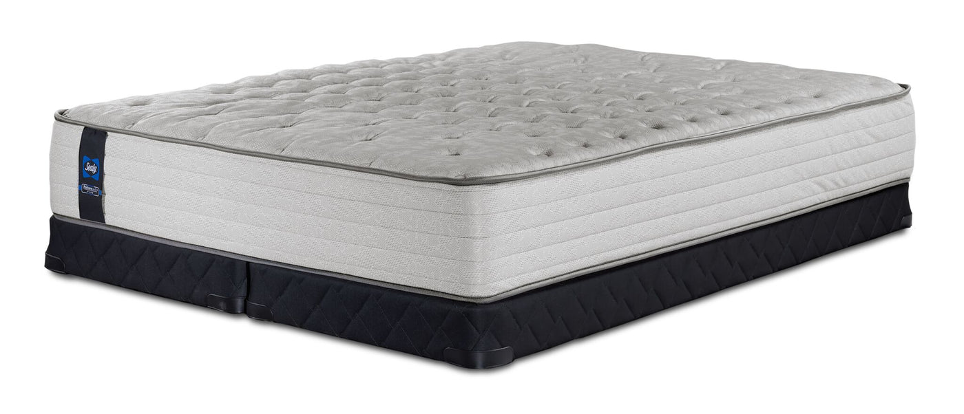 Sealy Posturepedic® Plus Sterling Bowie Tight Top Firm Queen Mattress and Low Profile Split Boxspring Set