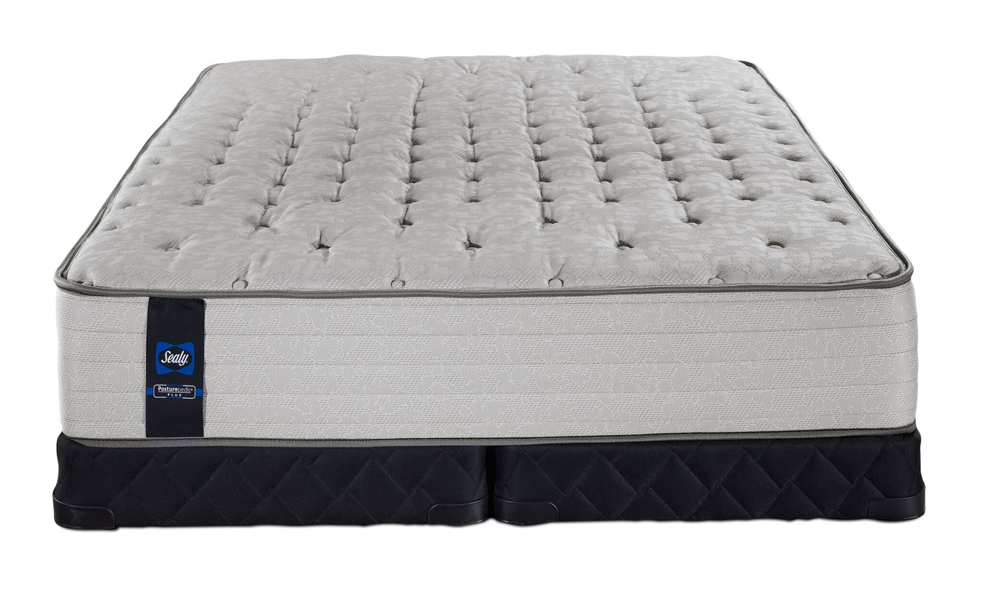 Sealy Posturepedic® Plus Sterling Bowie Tight Top Firm King Mattress and Low Profile Split Boxspring Set