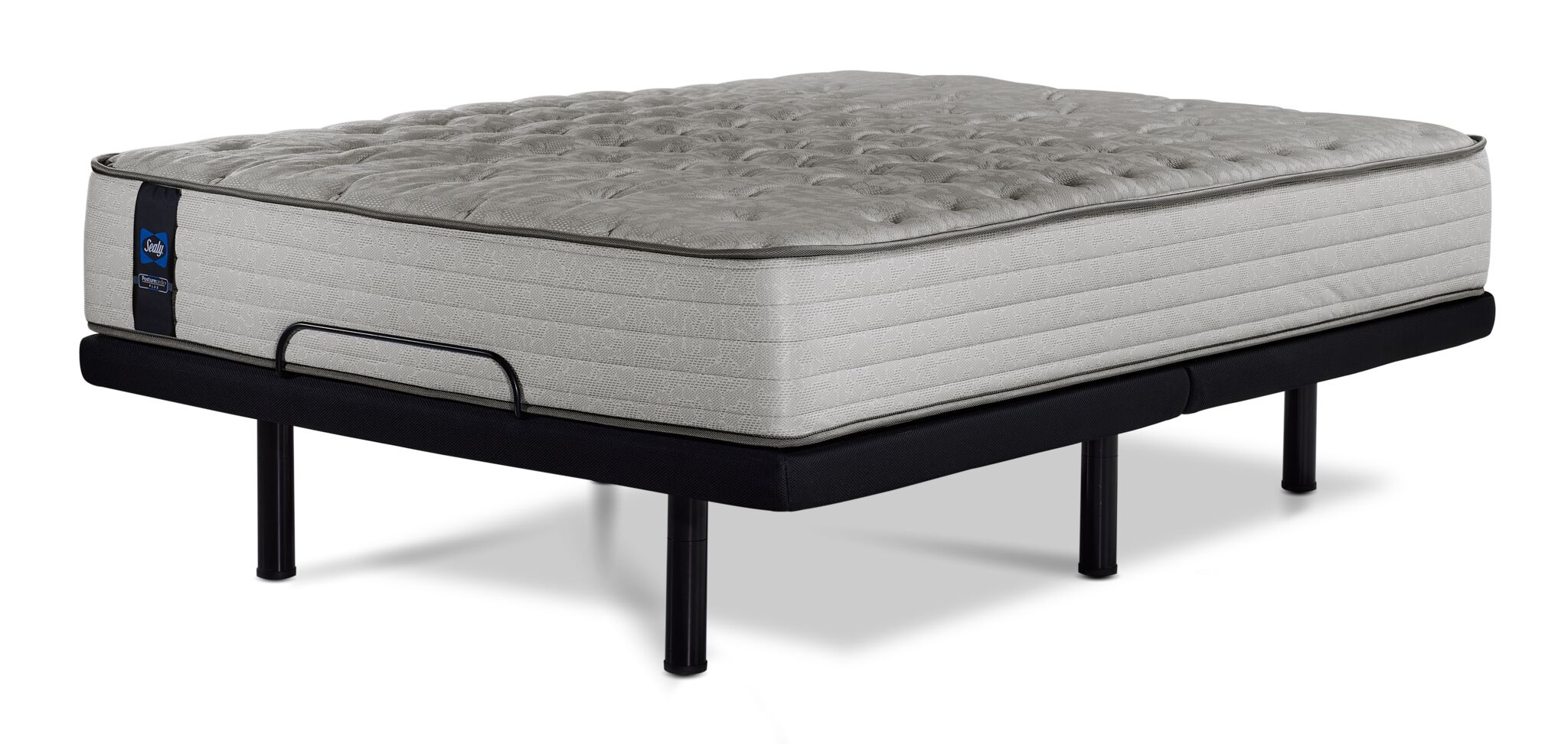 Sealy Posturepedic® Plus Sterling Bowie Tight Top Firm Twin XL Mattress and L2 Motion Pro Adjustable Base