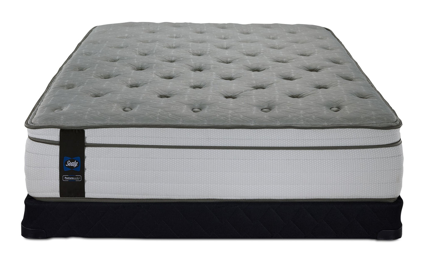 Sealy Posturepedic® Correct Comfort 4 Firm Eurotop Twin Mattress and Low Profile Boxspring Set