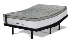 Sealy Posturepedic® Correct Comfort 6 Firm Eurotop Full Mattress and L2 Motion Pro Adjustable Base