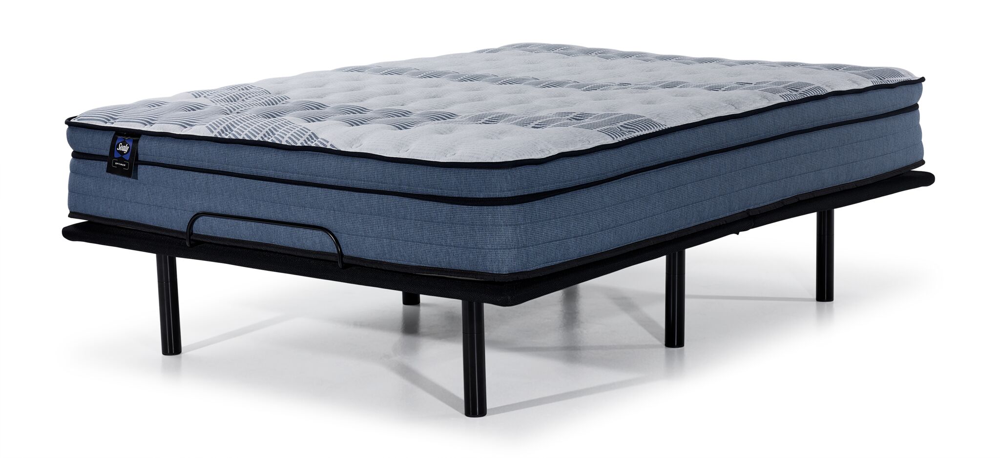 Sealy® Essentials Remy Firm Eurotop King Mattress and L2 Motion Adjustable Base 2.0