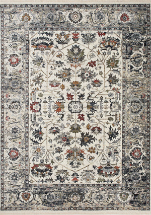 Serene 5'3" x 7'7" Intricate Border Area Rug