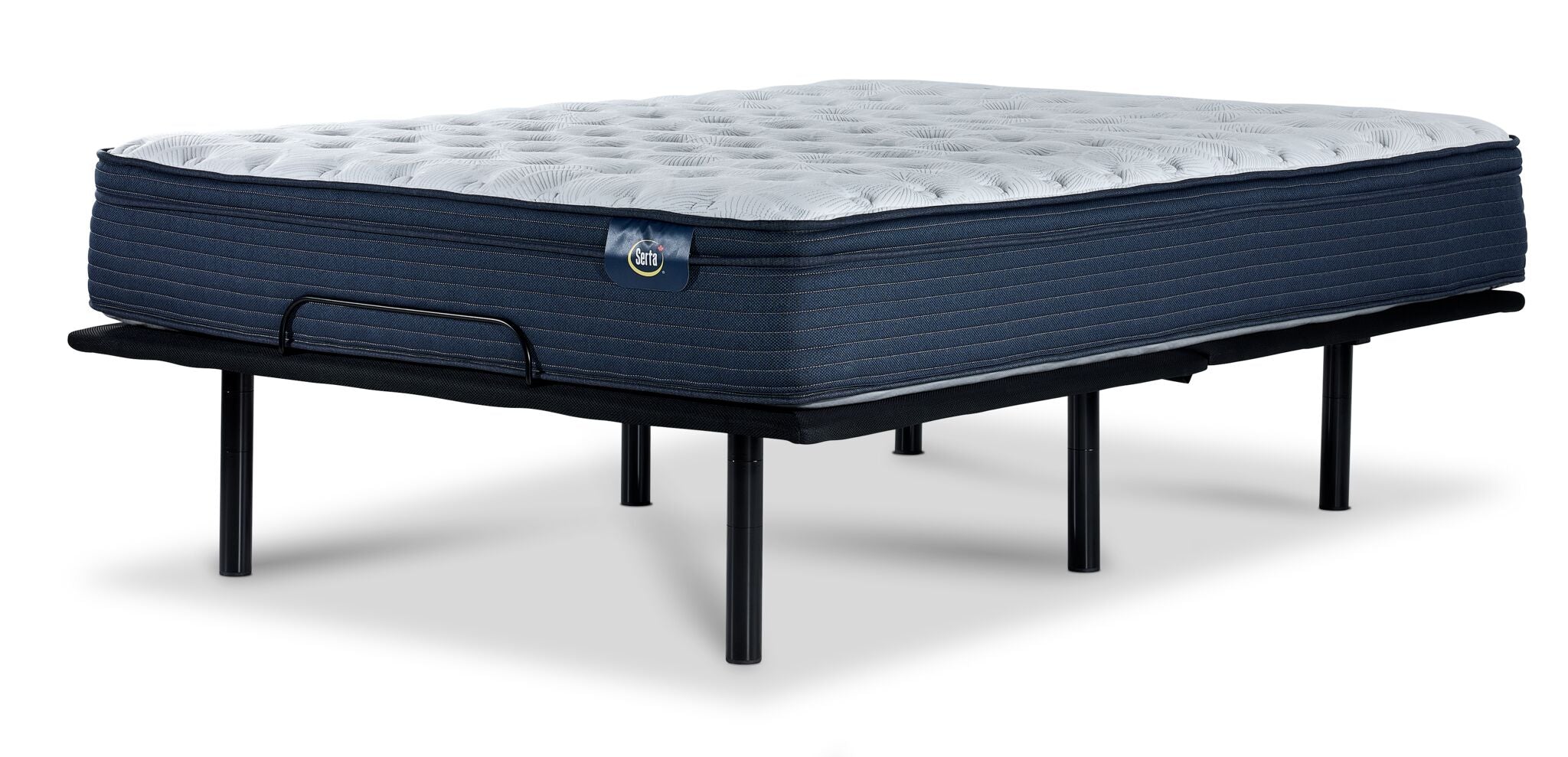 Serta Prosper Firm Euro Top Queen Mattress and L2 Motion Adjustable Base