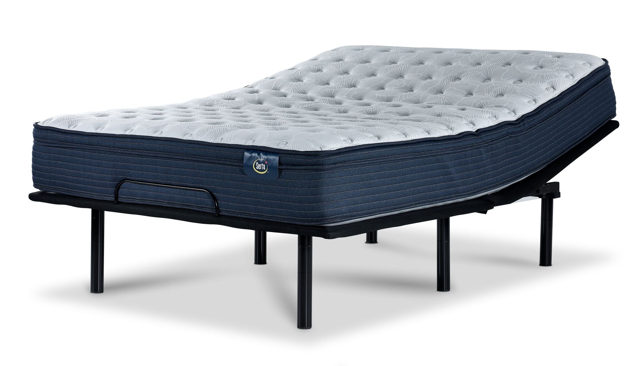 Serta Prosper Firm Euro Top Queen Mattress and L2 Motion Adjustable Base