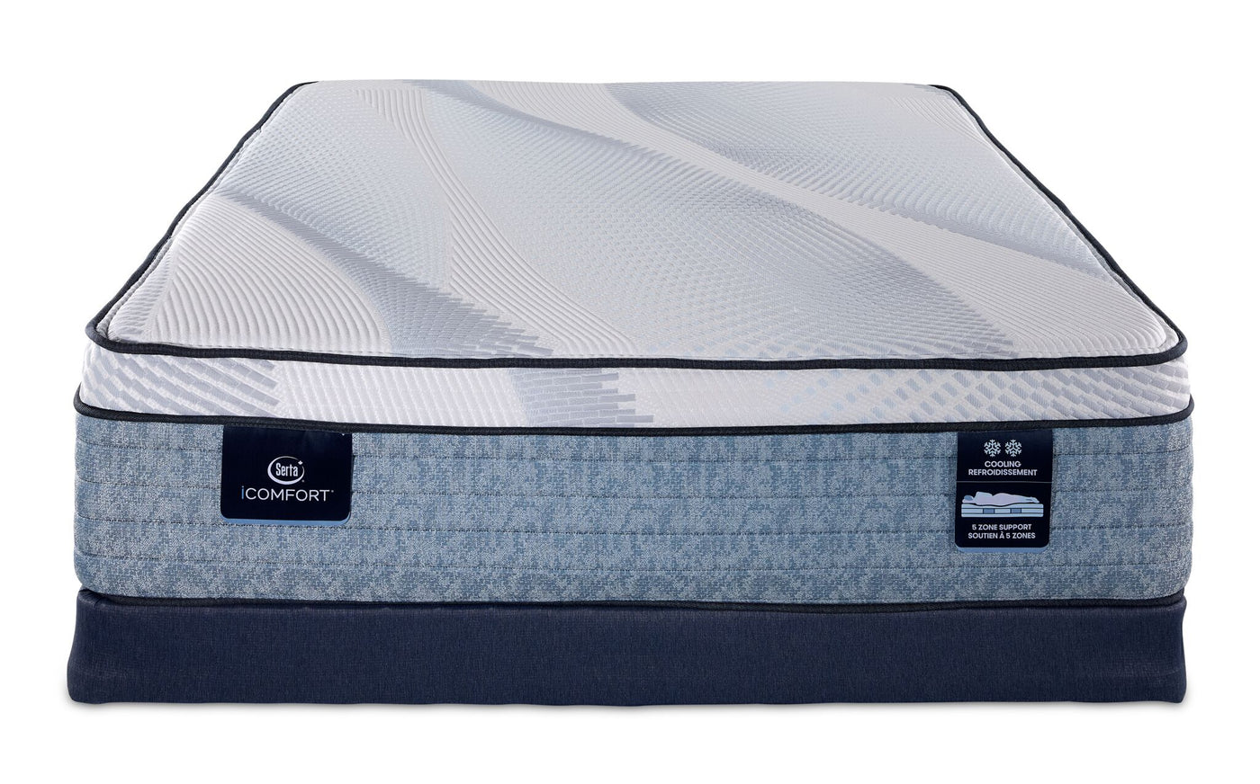 Serta iComfort® AIR 2 Luxury Firm Euro Top 13" Full Mattress and Low Profile Boxspring Set