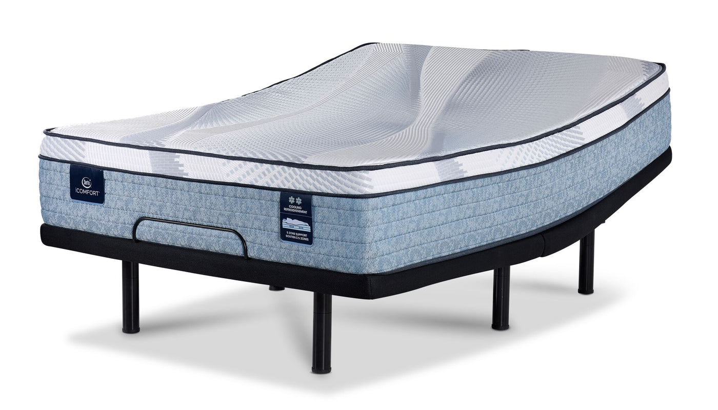 Serta iComfort® AIR 3 Medium Euro Top 13" Twin XL Mattress and L2 Motion Pro Adjustable Base