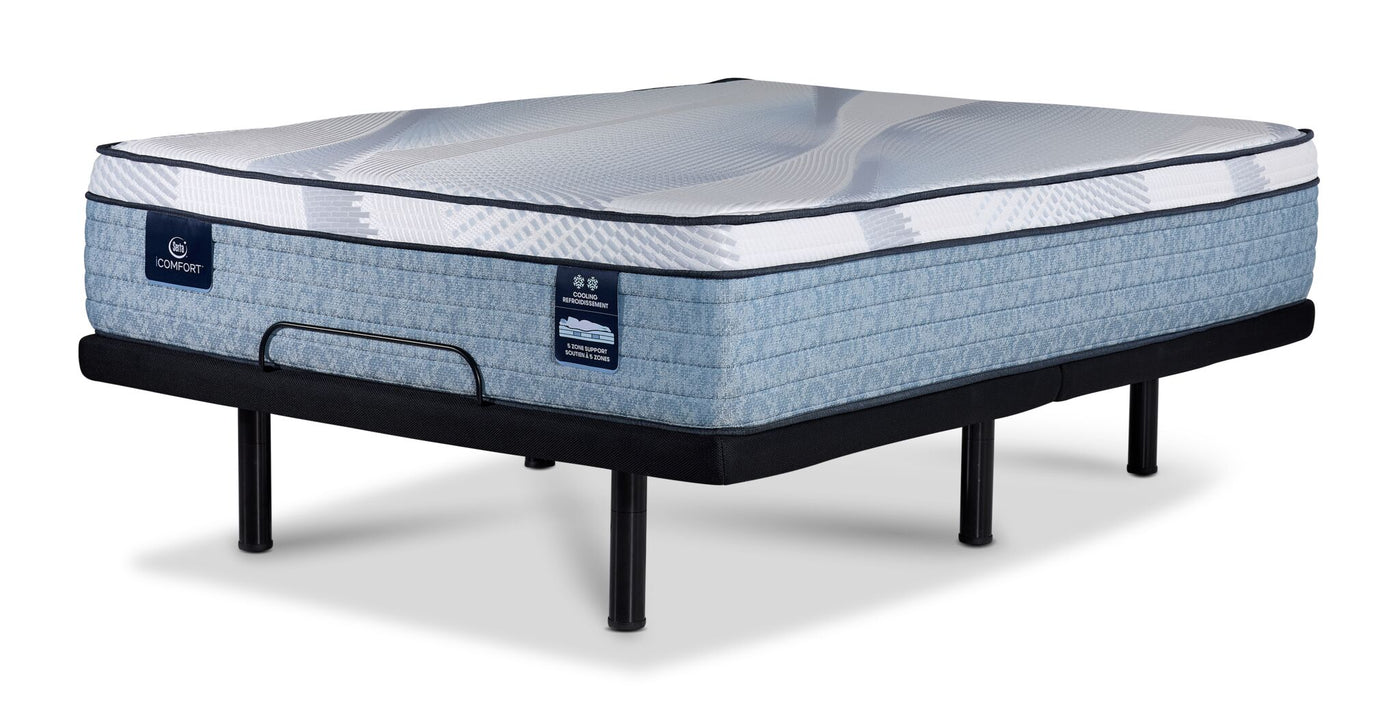 Serta iComfort® AIR 3 Medium Euro Top 13" Twin XL Mattress and L2 Motion Pro Adjustable Base