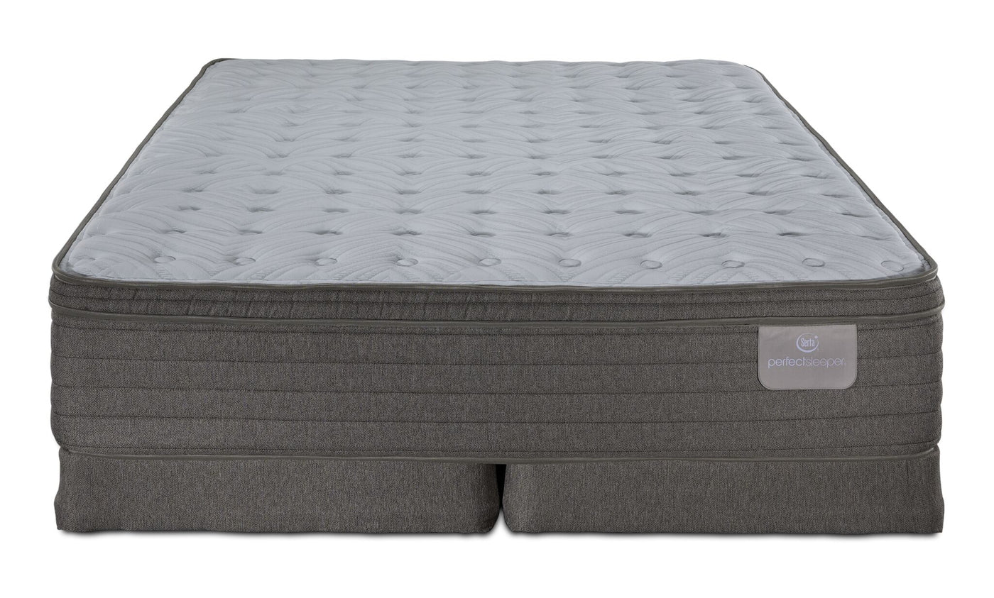 Serta® Perfect Sleeper Pacific Medium Eurotop Queen Mattress and Low Profile Split Boxspring Set