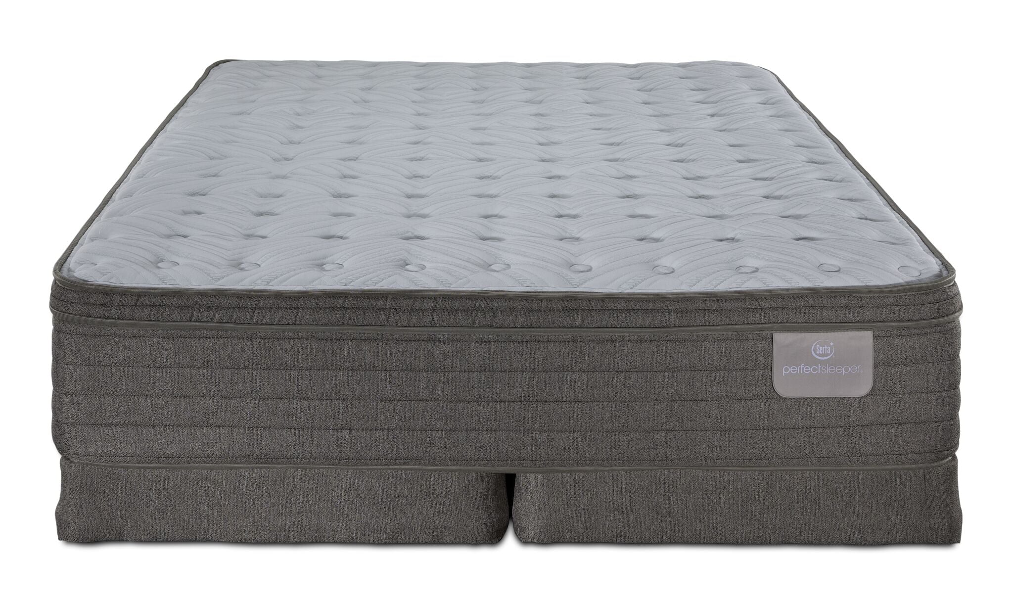 Serta® Perfect Sleeper Pacific Medium Eurotop Queen Mattress and Low Profile Split Boxspring Set