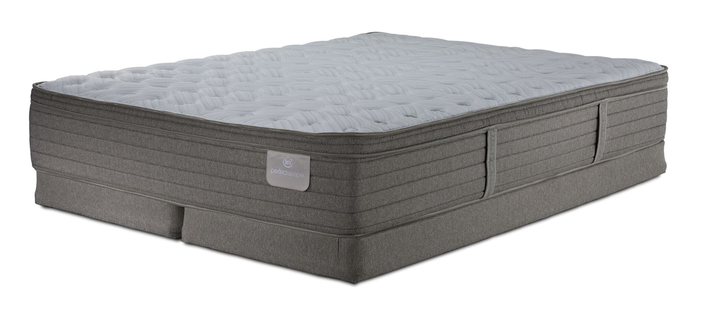 Serta® Perfect Sleeper Pacific Medium Eurotop Queen Mattress and Low Profile Split Boxspring Set