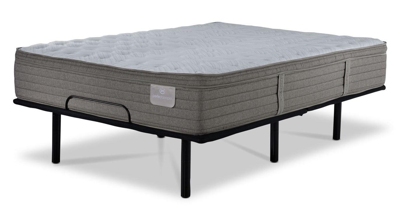 Serta® Perfect Sleeper Pacific Medium Eurotop Full Mattress and L2 Pro Motion Adjustable Base