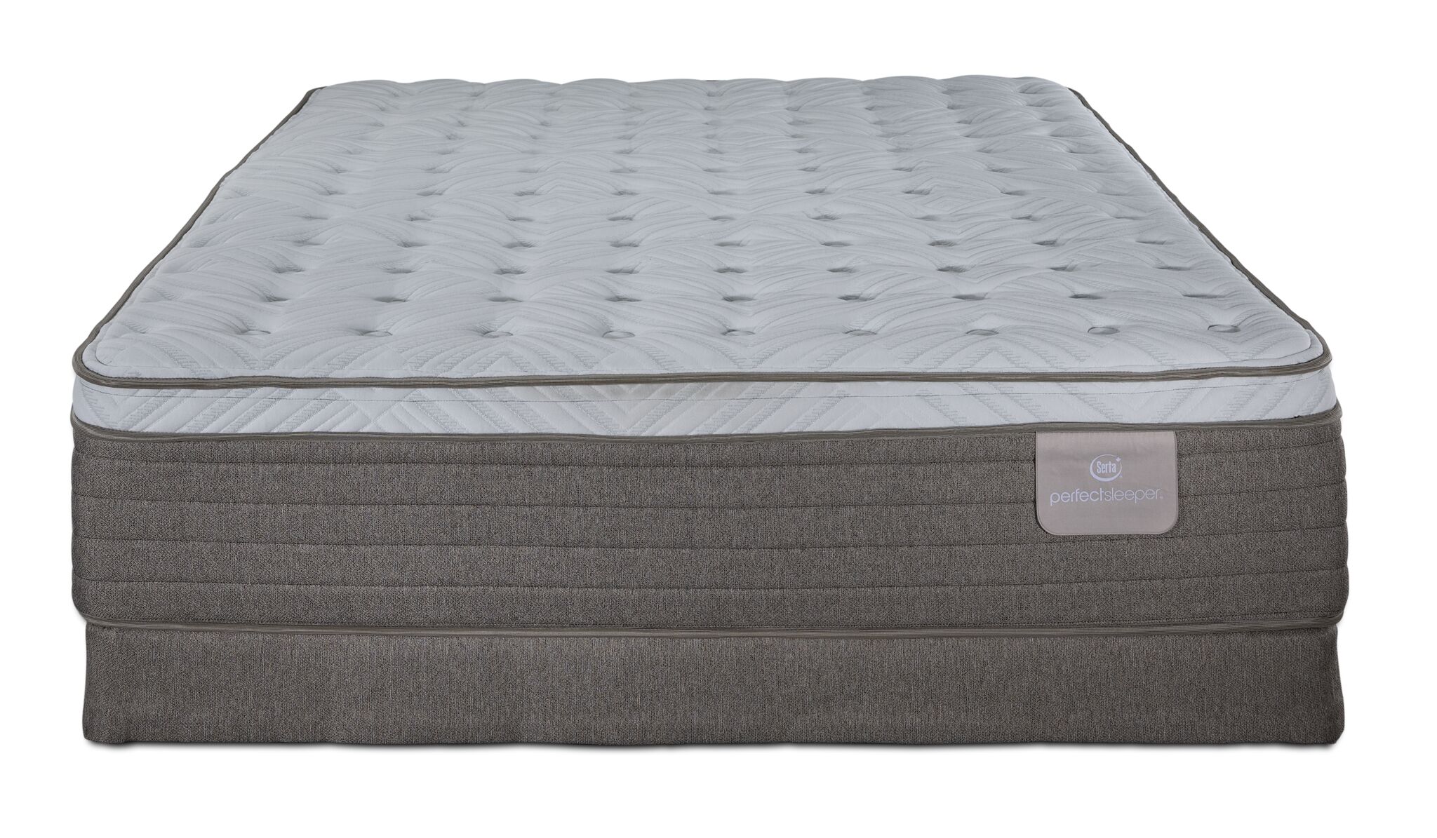 Serta® Perfect Sleeper Provence Firm Eurotop Full Mattress and Low Profile Boxspring Set