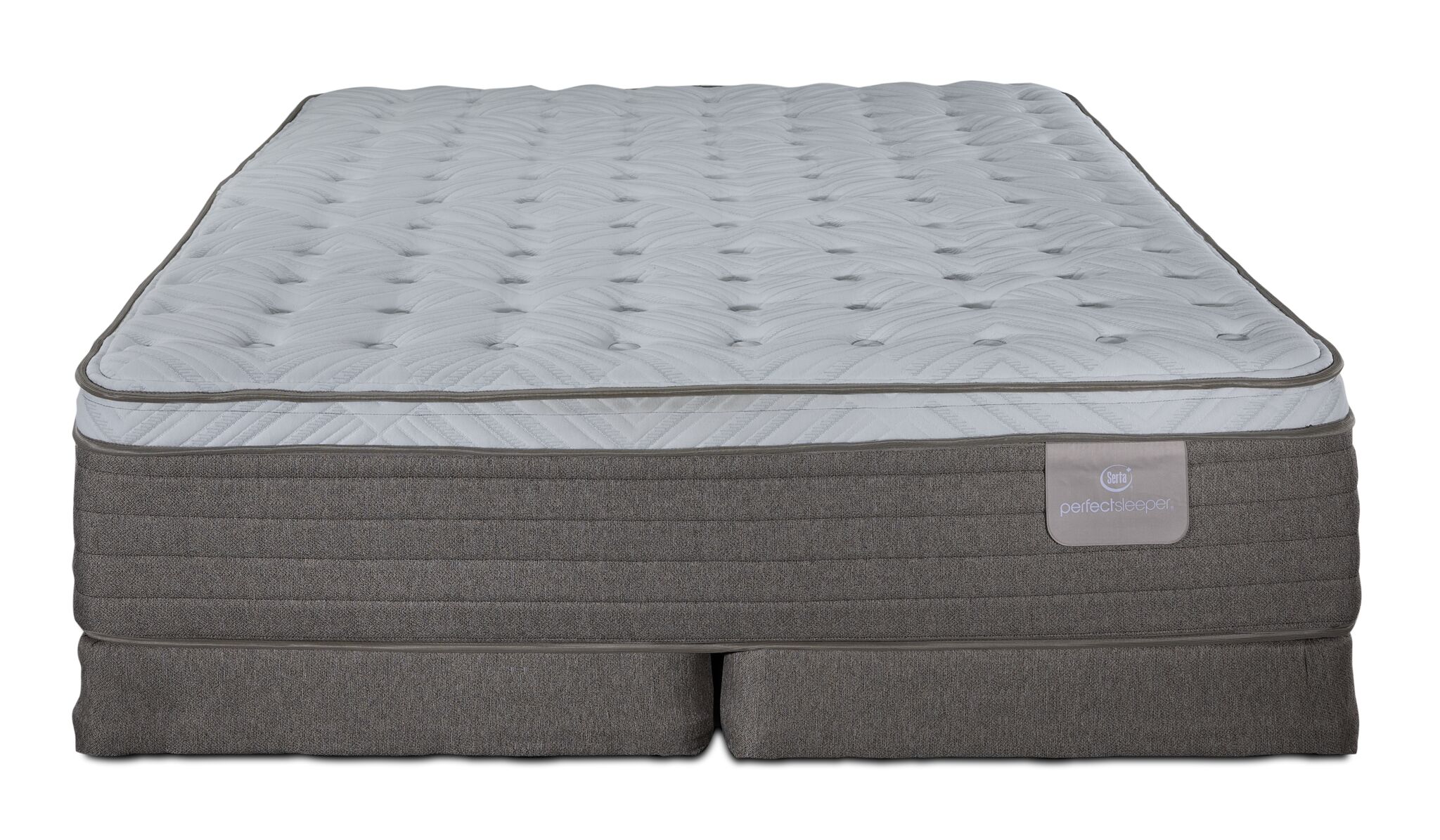 Serta® Perfect Sleeper Provence Firm Eurotop King Mattress and Low Profile Split Boxspring Set