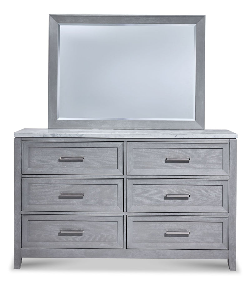 grey dresser canada Winston Porter 7 Drawer 53.5" W Double Dresser, Dressers For Bedroom, Wide Chest Of Drawers With Metal Handles Grey & Reviews