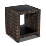 Solstice Outdoor End Table - Antique Brown