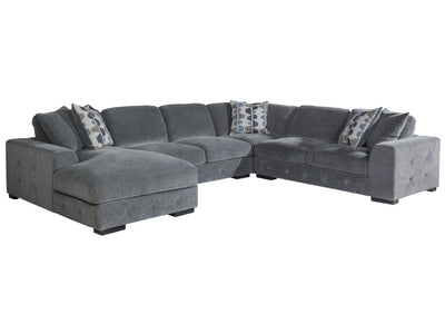 Somerset 4-Piece Sectional with Left-Facing Chaise - Charcoal