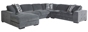 Somerset 4-Piece Sectional with Left-Facing Chaise - Charcoal