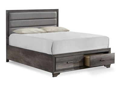 Sophie 3-Piece Queen Storage Bed - Weathered Grey