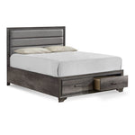 Sophie 3-Piece King Storage Bed - Weathered Grey