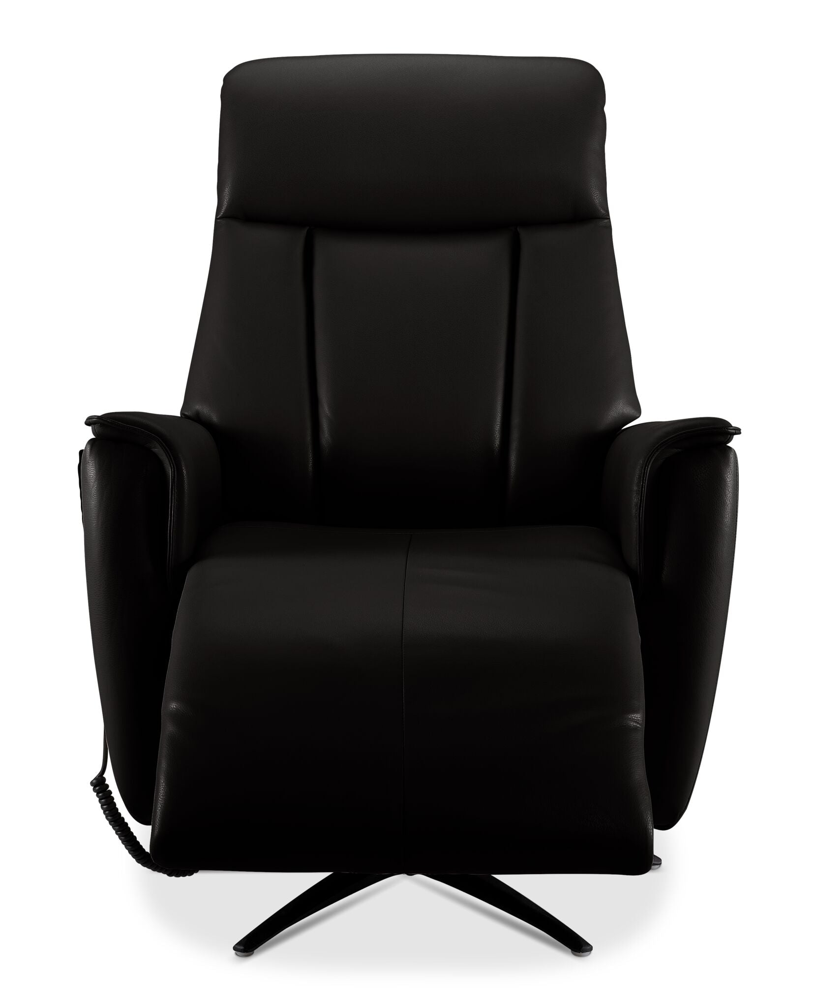 In Harmony - Sorrento Leather Dual Power Recliner - Black
