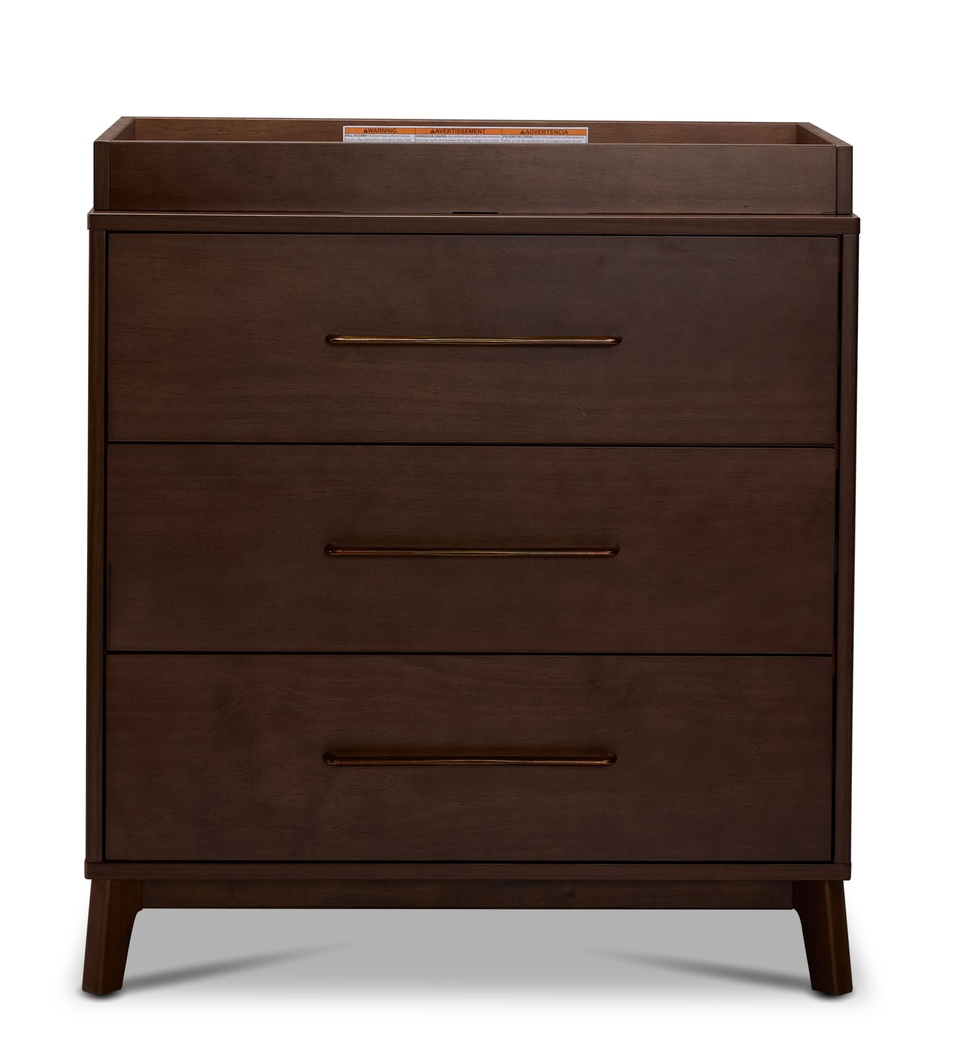 Delta Children Spencer 3 Drawer Dresser With Changing Top - Teak Brown