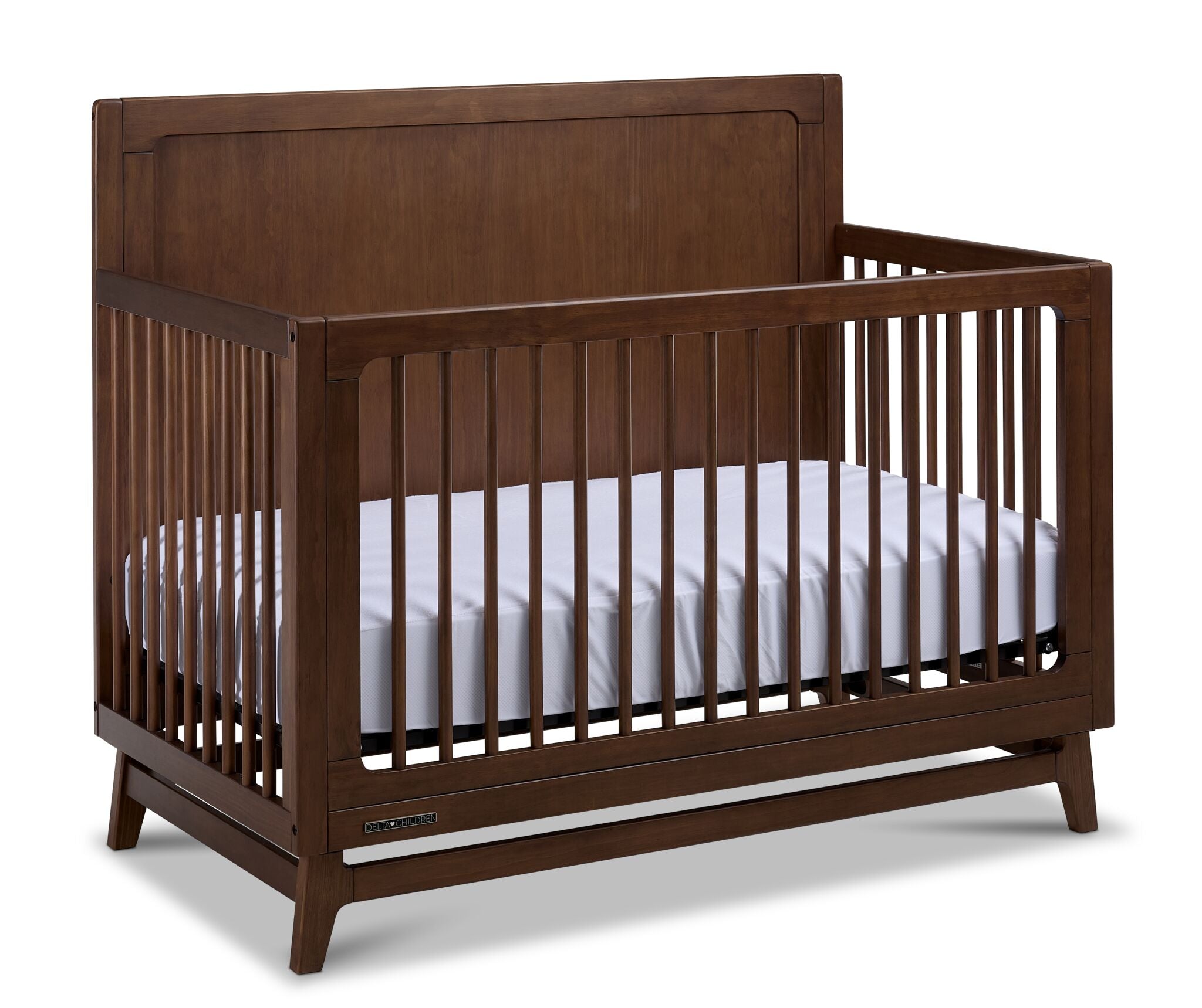 Delta Children Spencer 6-in-1 Convertible Crib - Teak Brown