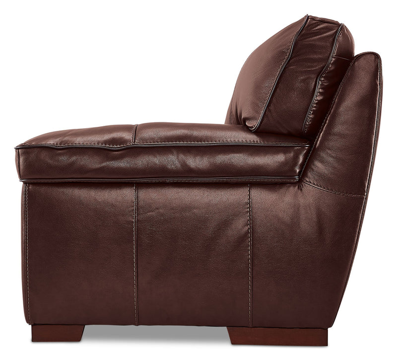 Stampede Leather Loveseat Hazelnut Leon's