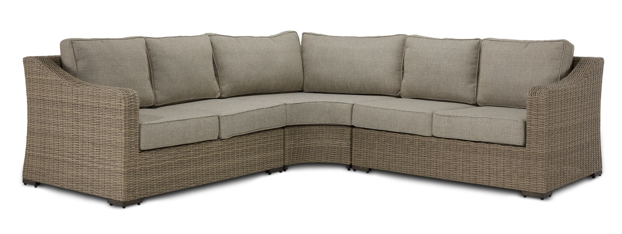 Staten Island Outdoor 3-Piece Sectional - Grey