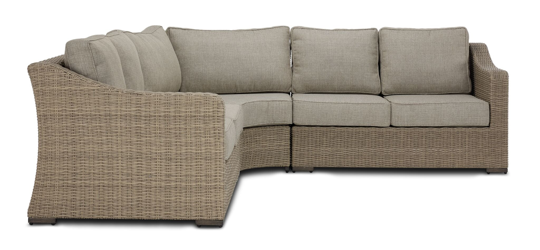 Staten Island Outdoor 3-Piece Sectional - Grey