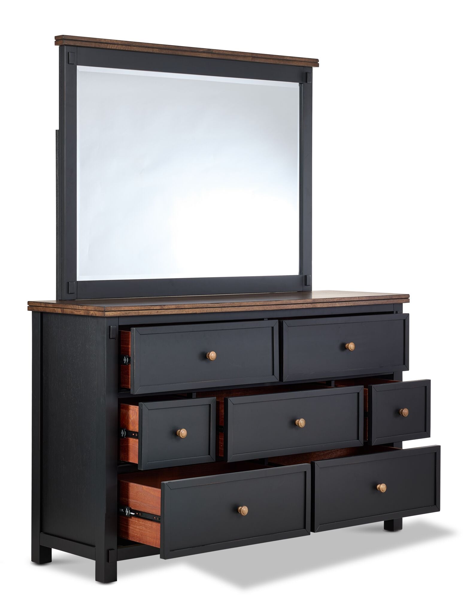 Stormy Ridge 7-Drawer Dresser - Slate Black, Chicory