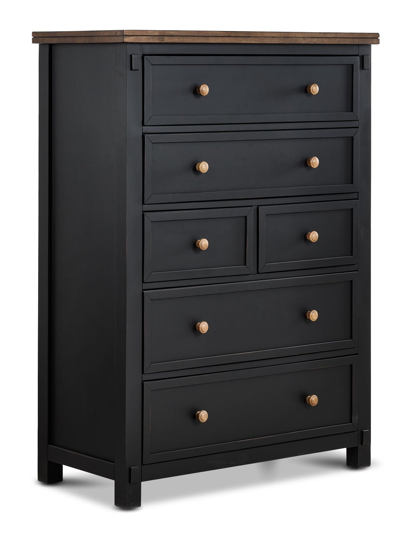 Stormy Ridge 6-Drawer Chest - Slate Black, Chicory