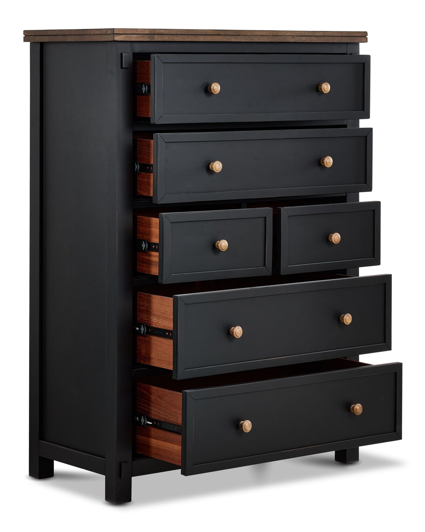 Stormy Ridge 6-Drawer Chest - Slate Black, Chicory